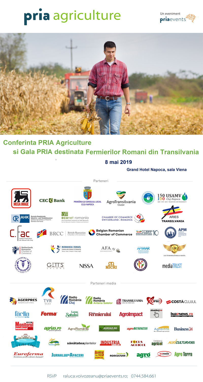 PRIA Agriculture si Gala Fermierilor din Transilvania Cuj-Napoca _8 mai 2019
